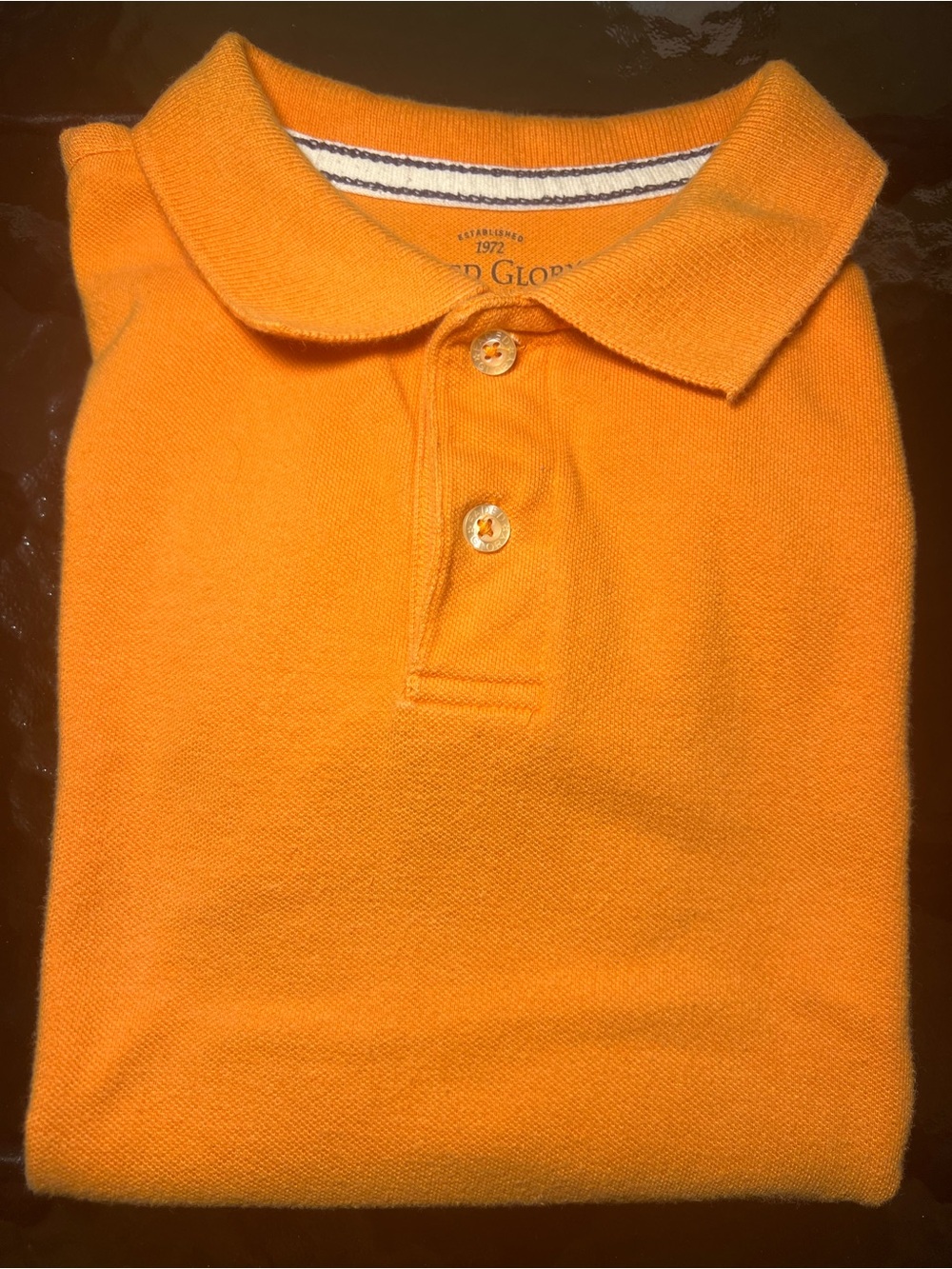 Faded Glory Orange Boys Polo Shirt